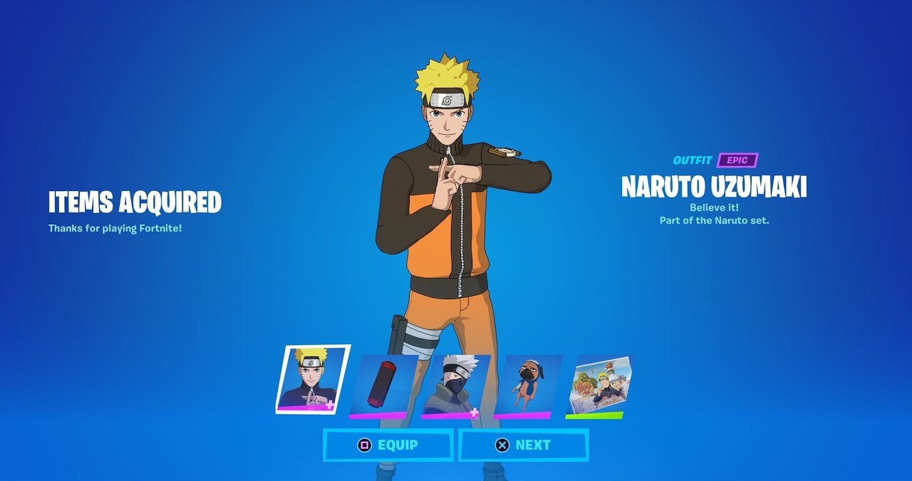 Fortnite x Naruto Skin