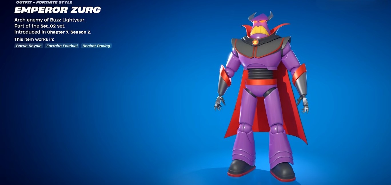 Emperor Zurg Fortnite x Toy Story