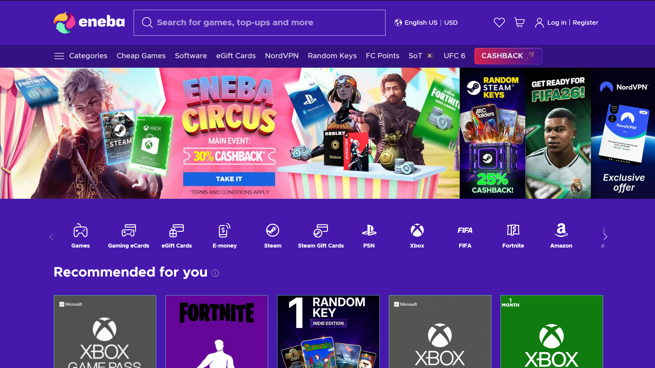 Eneba-Trusted V-Bucks Top up Platform
