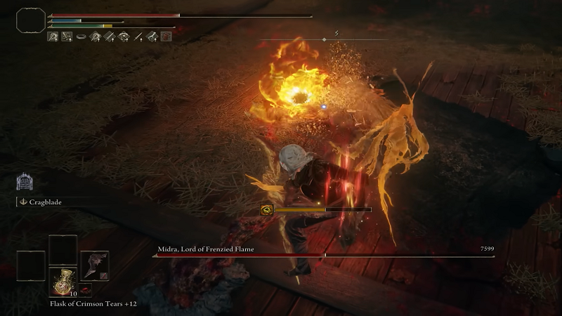 Bloodfiend's arm against Midra