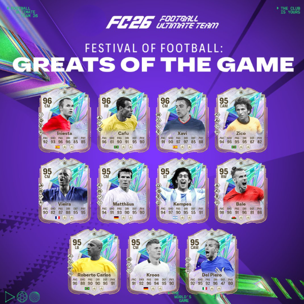 more cards from greats of the game in fc 26