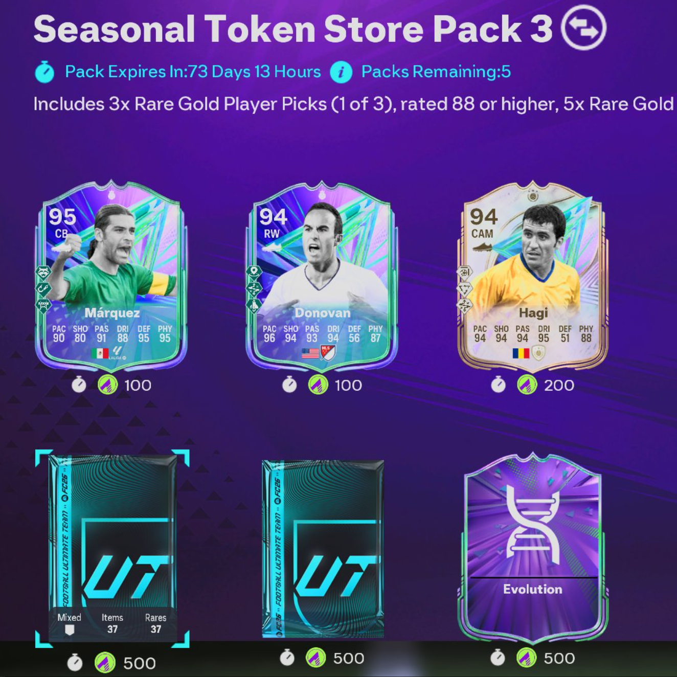 Token players from greats of the game in fc 26