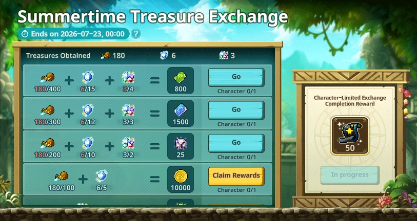 Summertime Treasure Exchange