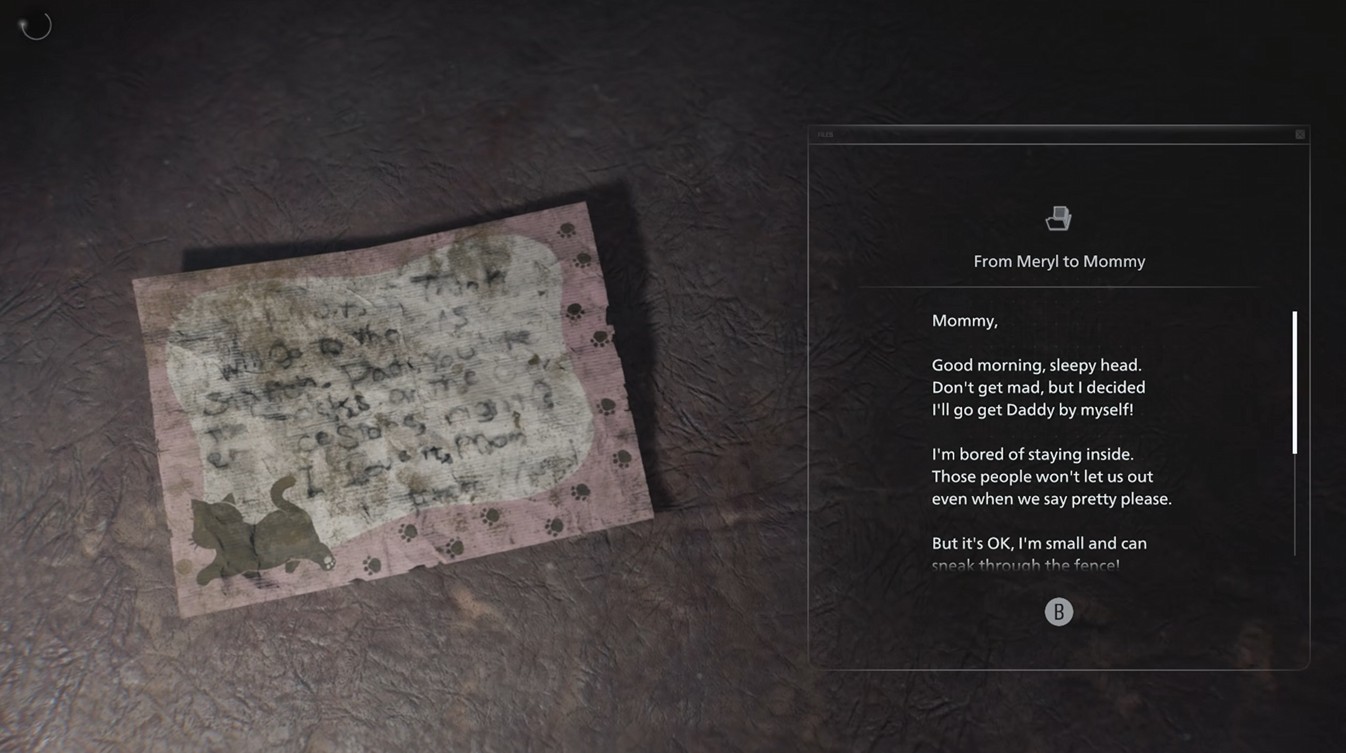 Resident Evil 9 1998 Letter 1 location