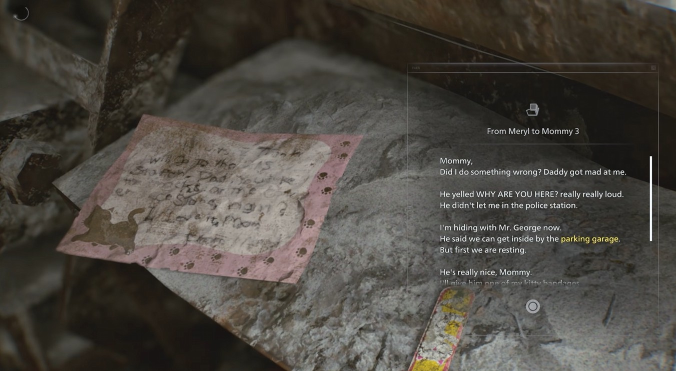 Resident Evil 9 1998 Letter 3 location