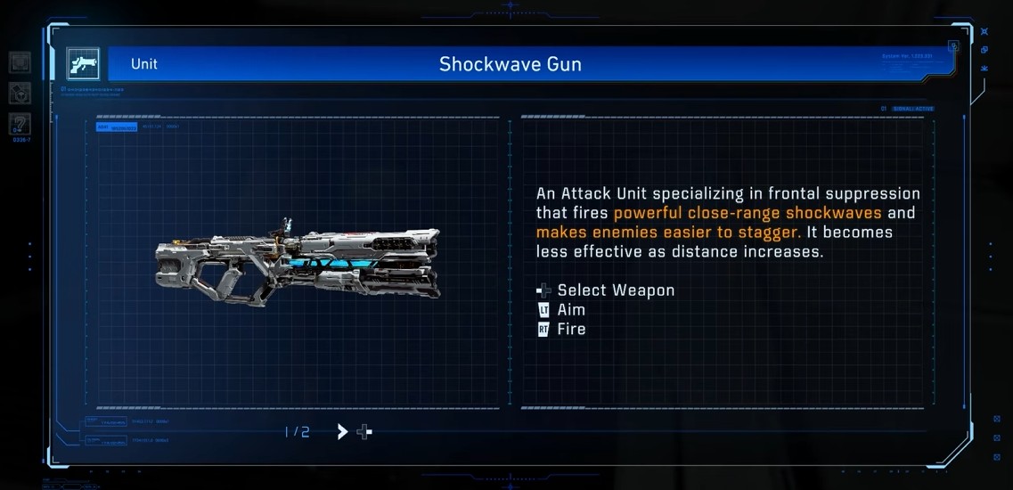 Shockwave Gun Weapon in Pragmata