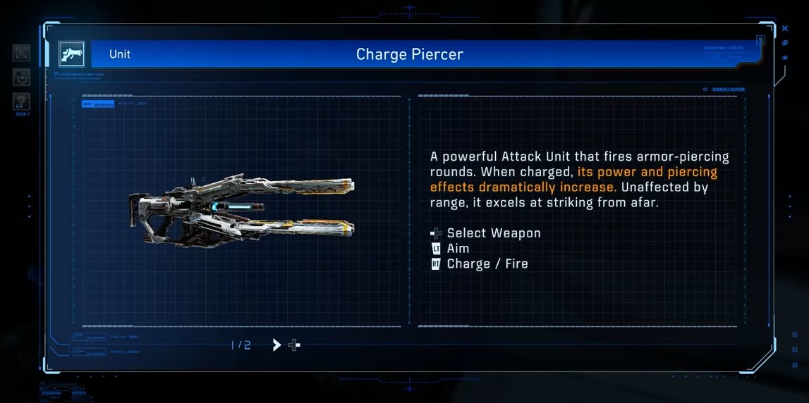 Charge Piercer Weapon in Pragmata