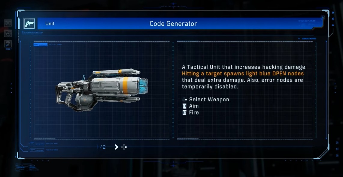 Code Generator Weapon in Pragmata