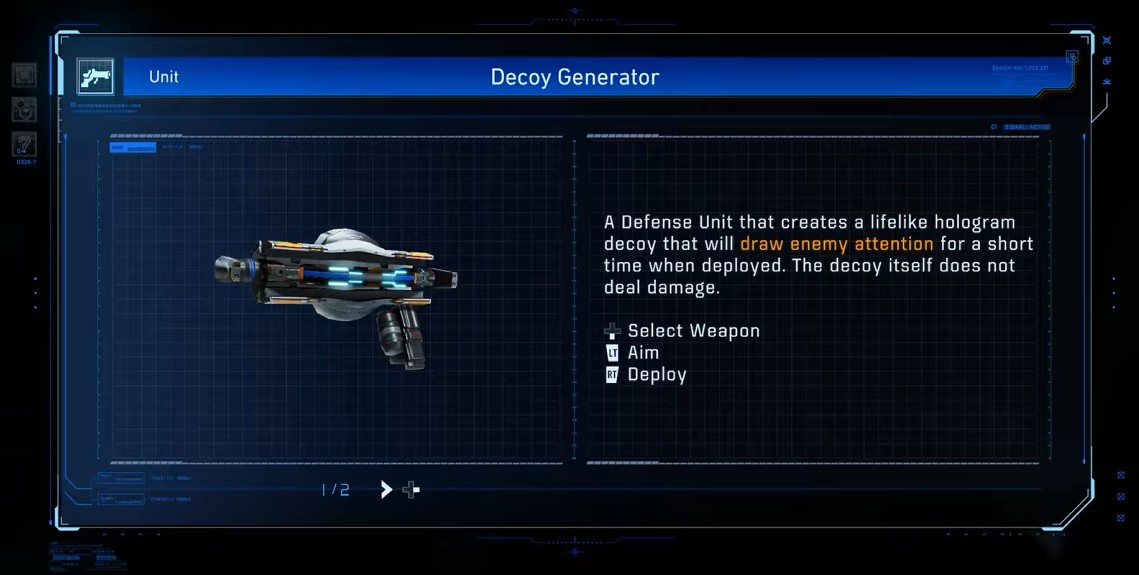 Decoy Generator Weapon in Pragmata