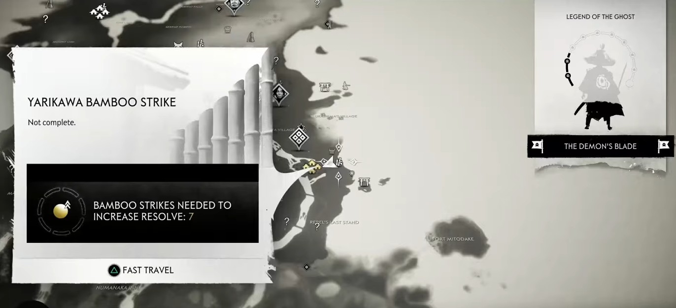 Yarikawa Bamboo Strike Location in Ghost of Tsushima