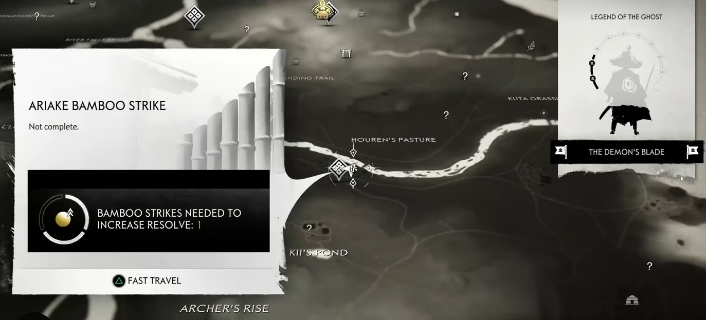 Ariake Bamboo Strike Location in Ghost of Tsushima