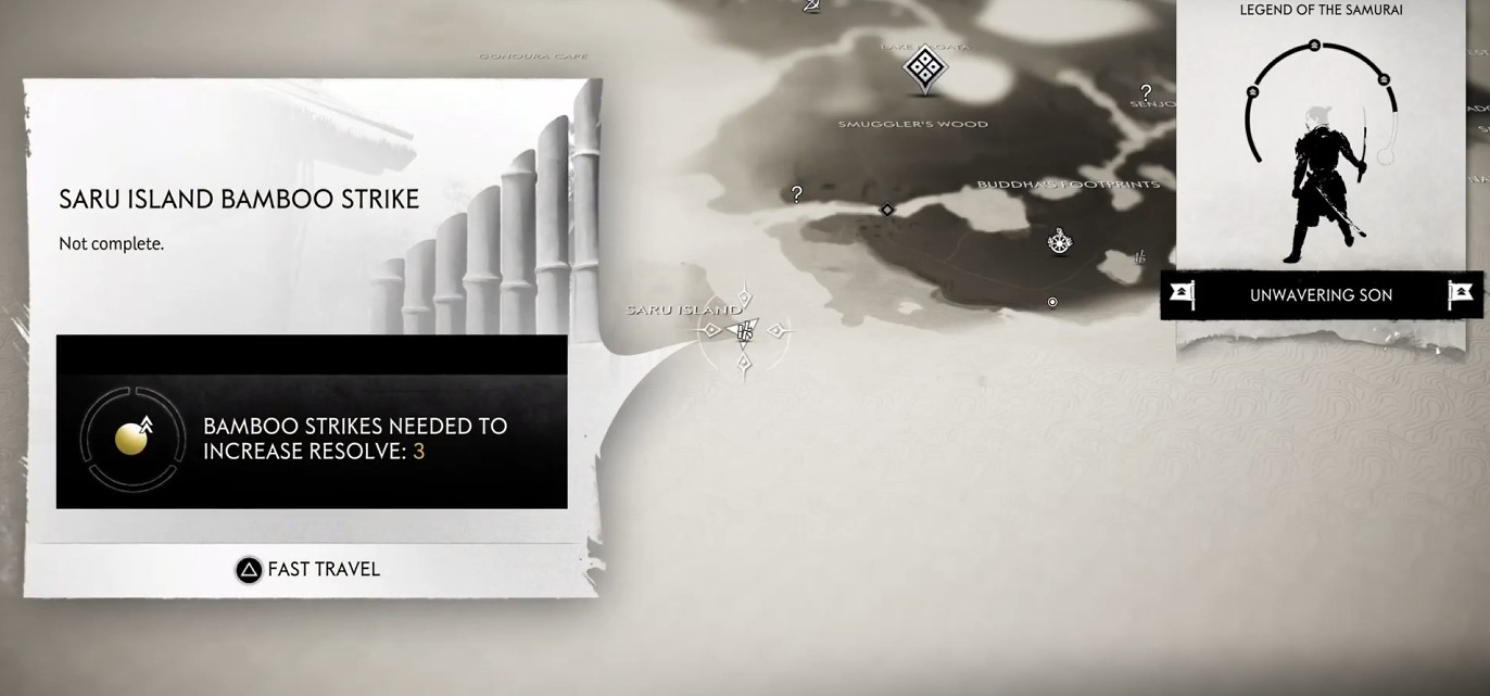 Saru Island Bamboo Strike Location in Ghost of Tsushima
