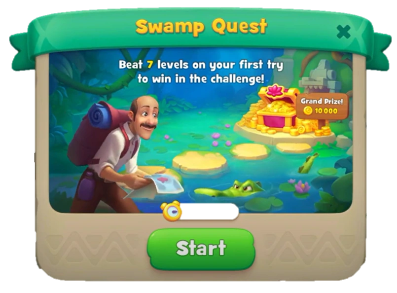 Gardenscapes Swamp_Quest. Event webp