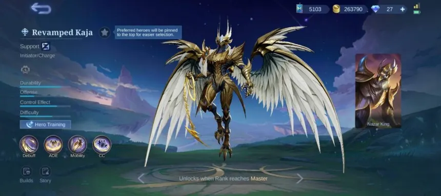 MLBB Revamped Kaja Interface