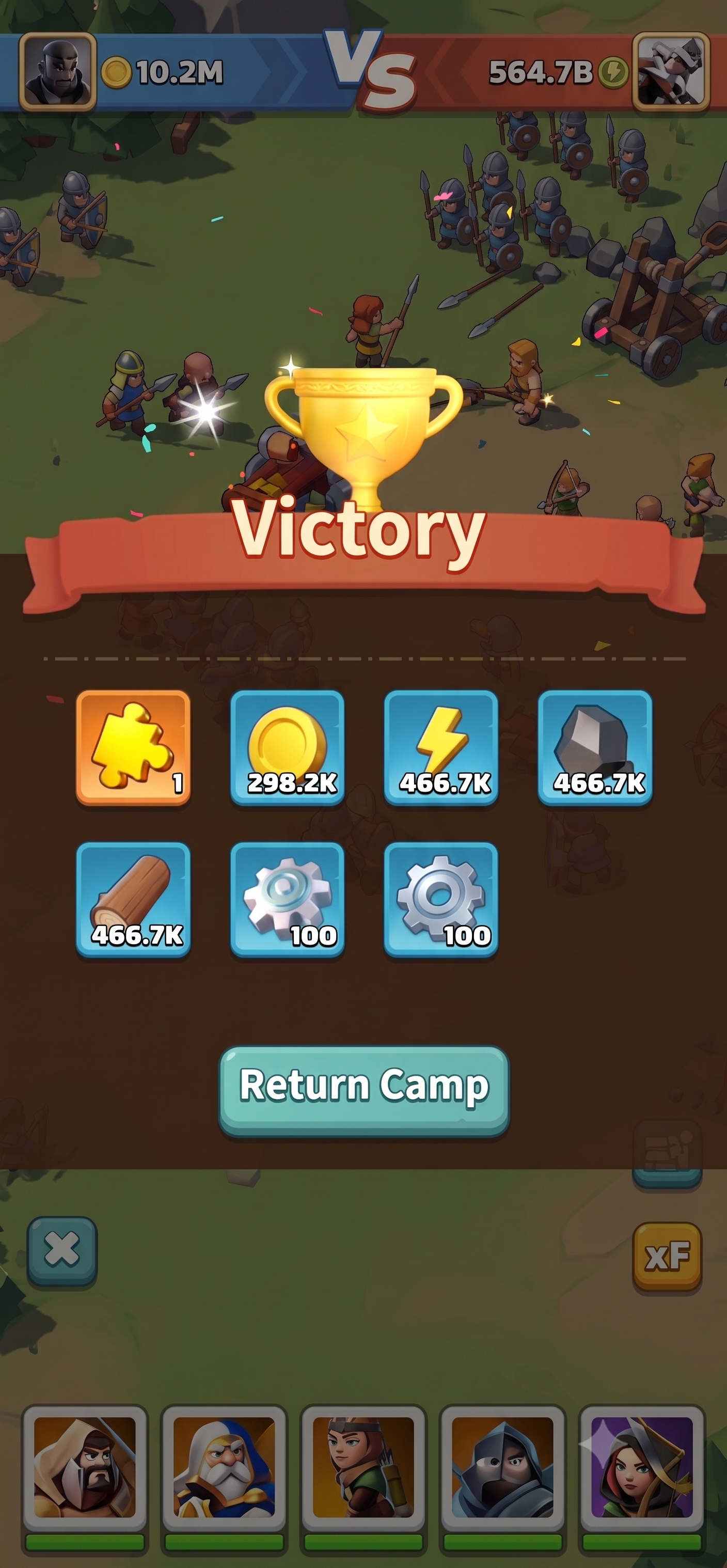 Dark War Survival Truck Loot Victory Rewards Including Coins, Electricity, Iron, Wood, And Precision Parts Components