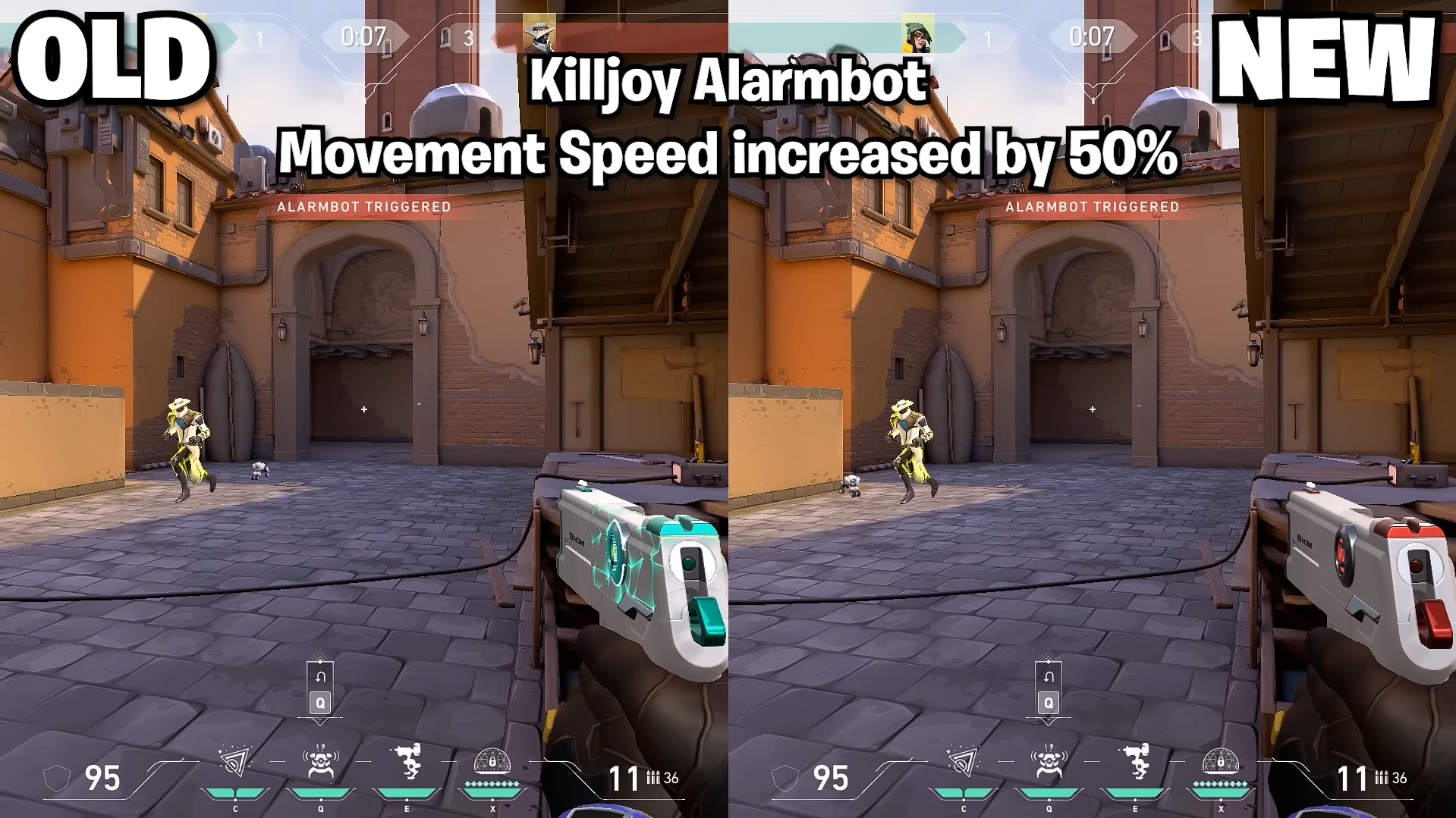 Killjoy's Alarmbot Movement Speed Buff