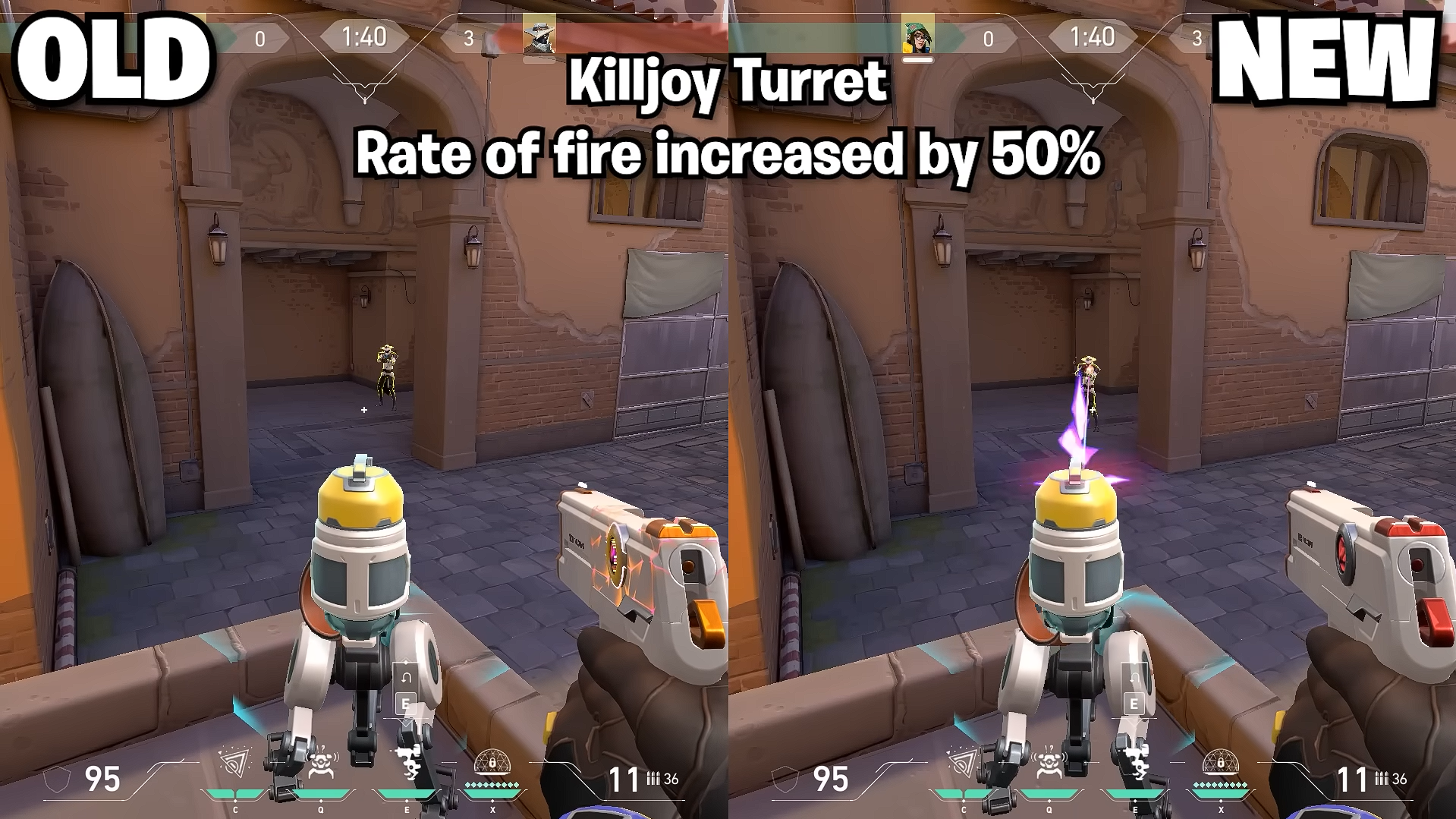 Killjoy's Turret Rate of fire Increased