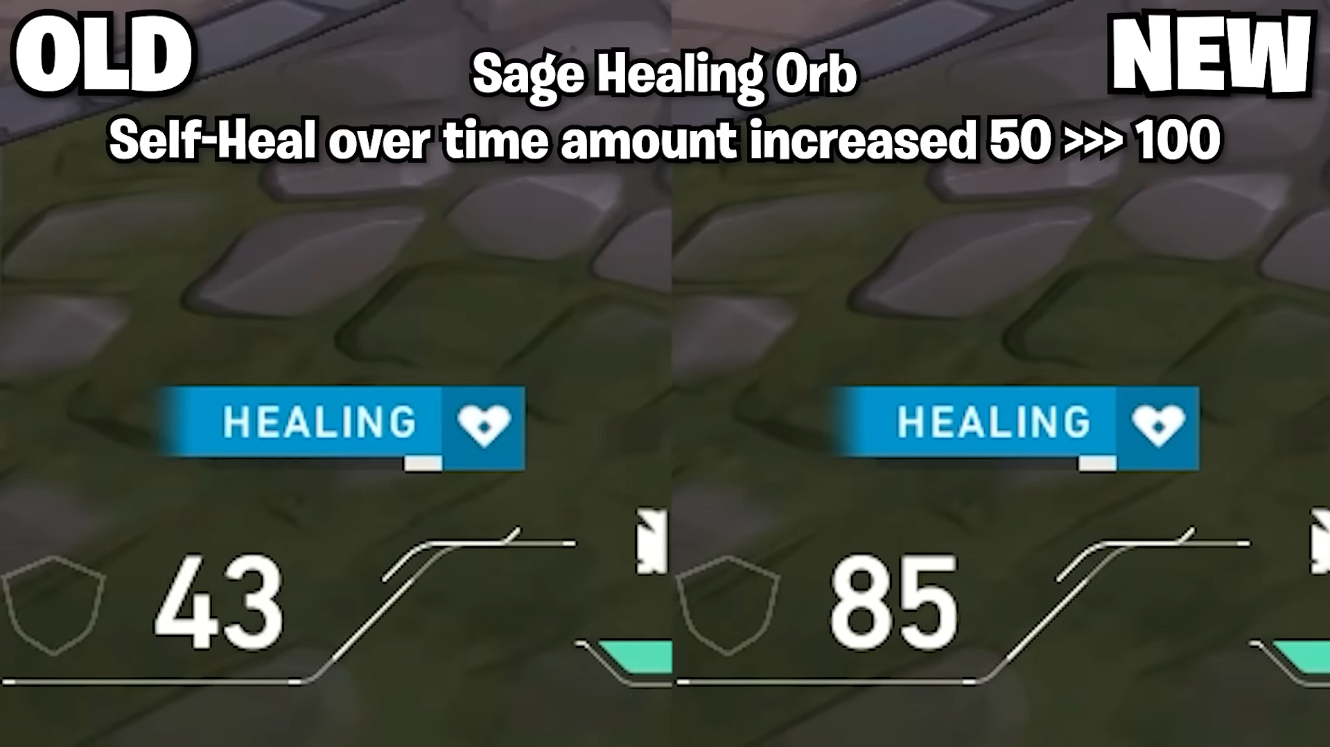 Sage's heal Buffed from 50-100 (Self Heal)