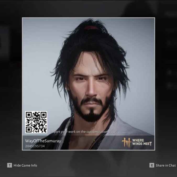 where winds meet Keanu Reeves