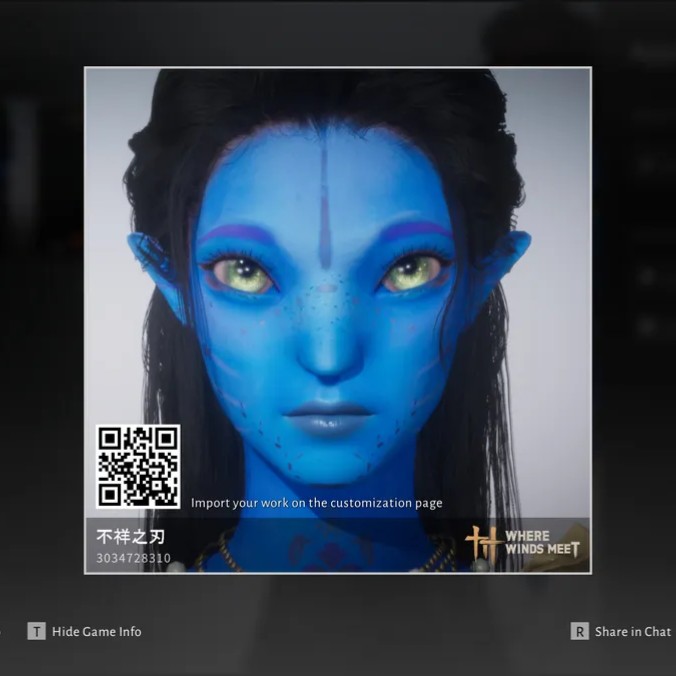 where winds meet Na'vi Warrior (Avatar)