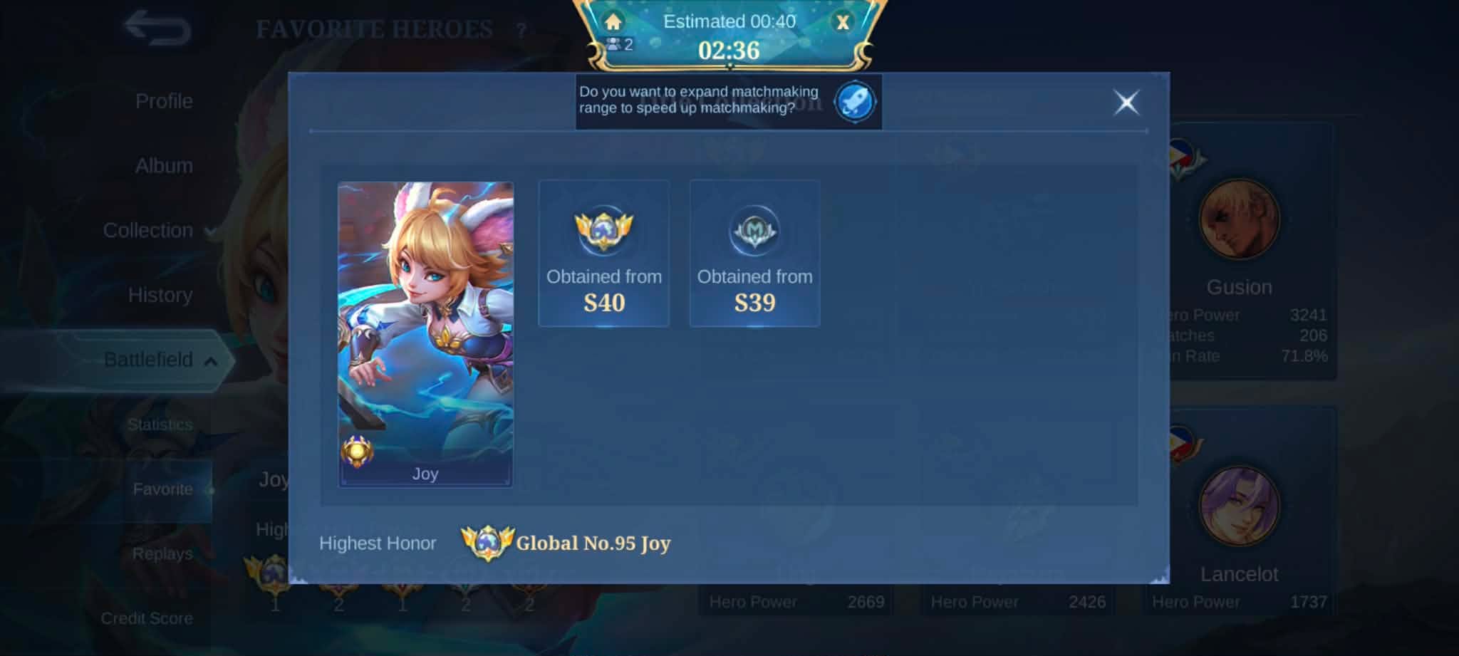 MLBB Mastering One Hero Pool