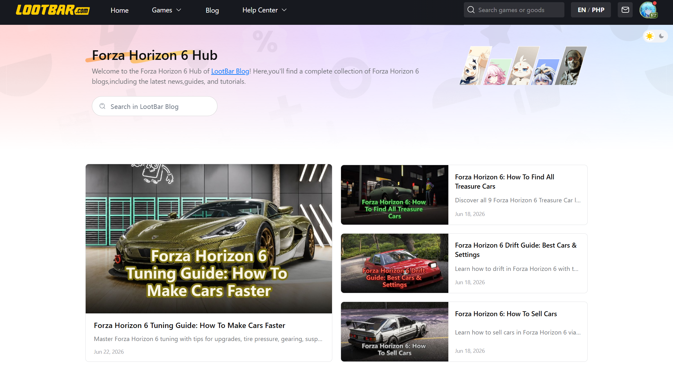 LootBar - Forza Horizon Update and News