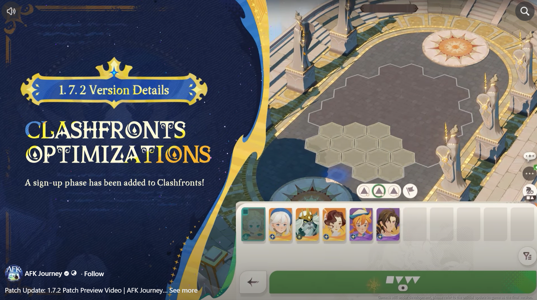 AFK Journey Clash Fronts