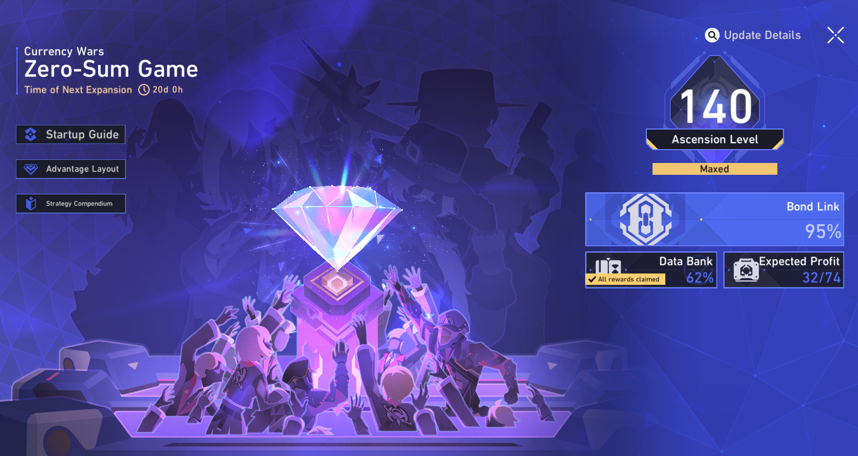 Honkai Star Rail Currency Wars shop and team setup screen