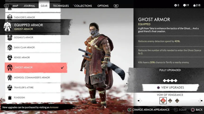 ghost-armor-ghost of tushima