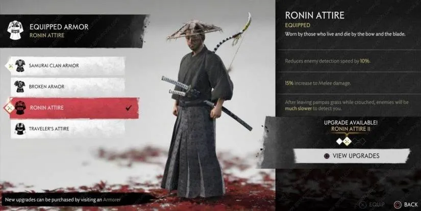 Ronin Atire Ghost of Tsushima