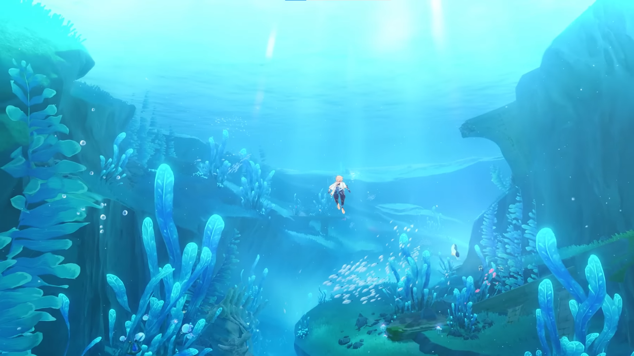 Genshin Impact Underwater Fontaine