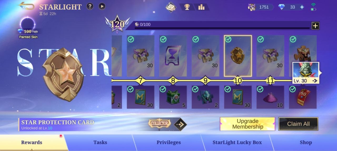 Protection Card Starlight Rewards