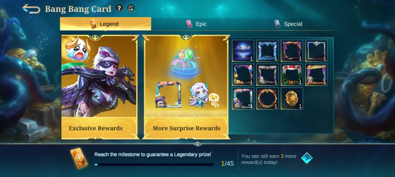 Protection Card Rewards Bang Bang Card Event