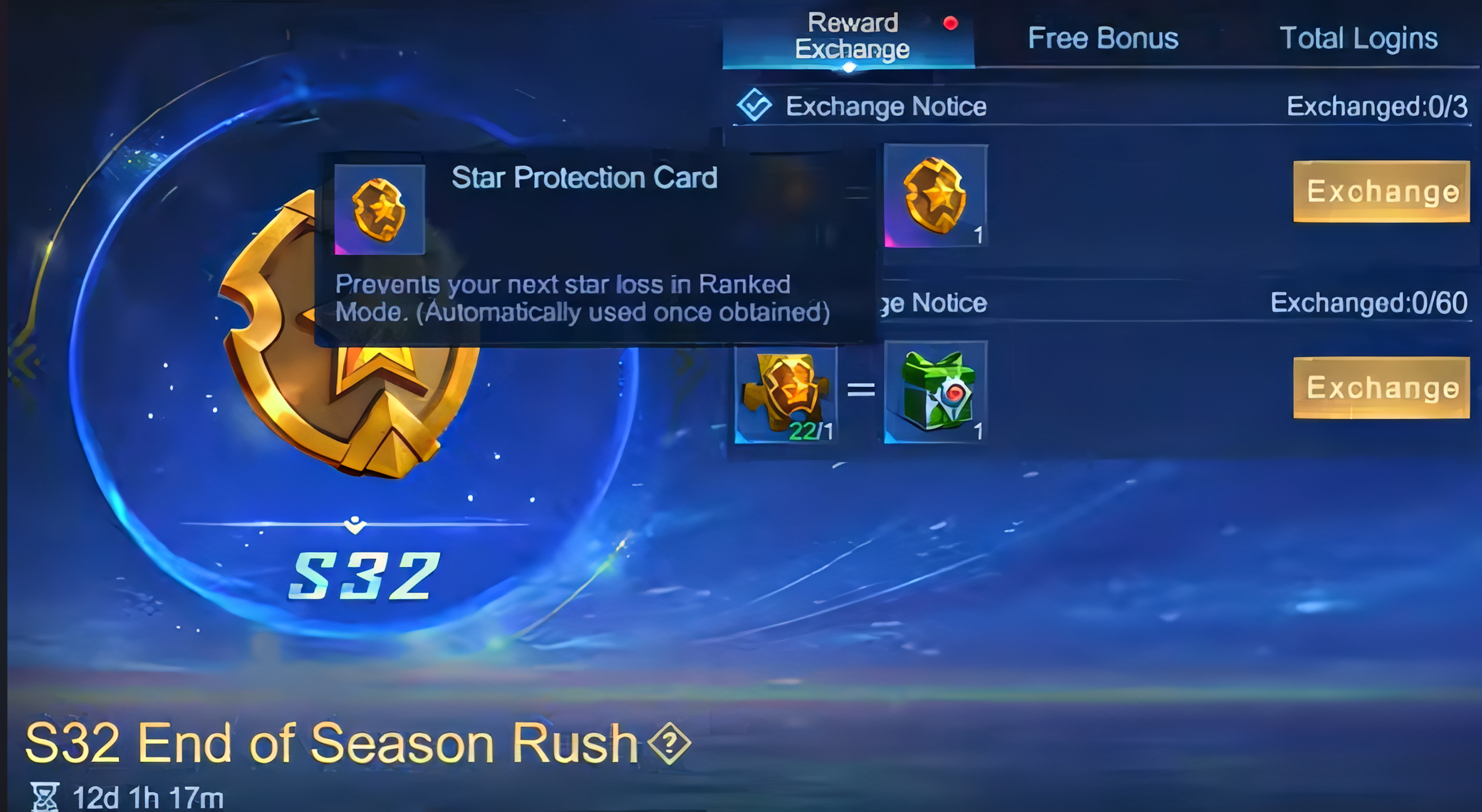 Exchange Events and Star Protection Cards