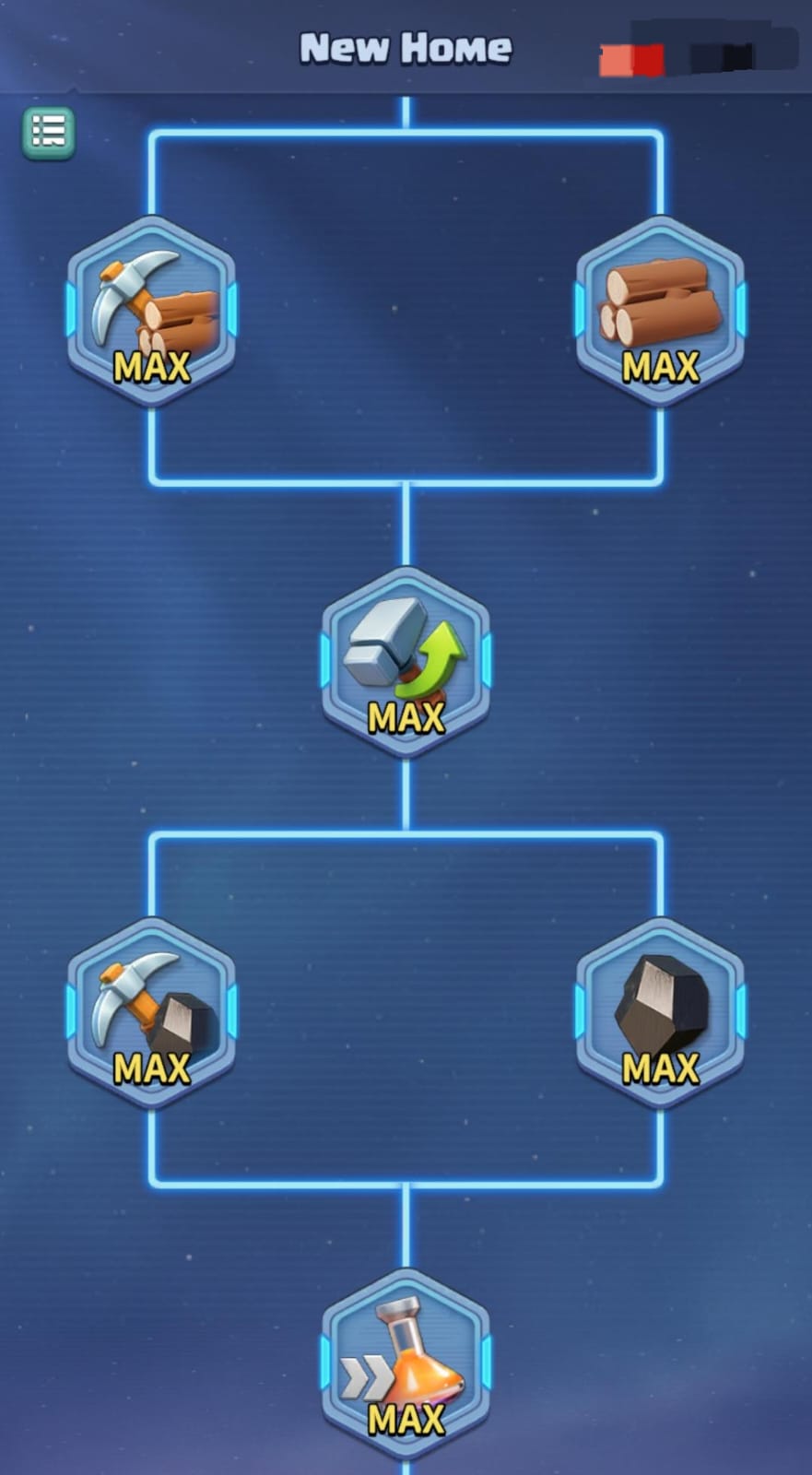 Dark War Survival Develop Tree research guide showing construction speed, development upgrades, and base growth progression