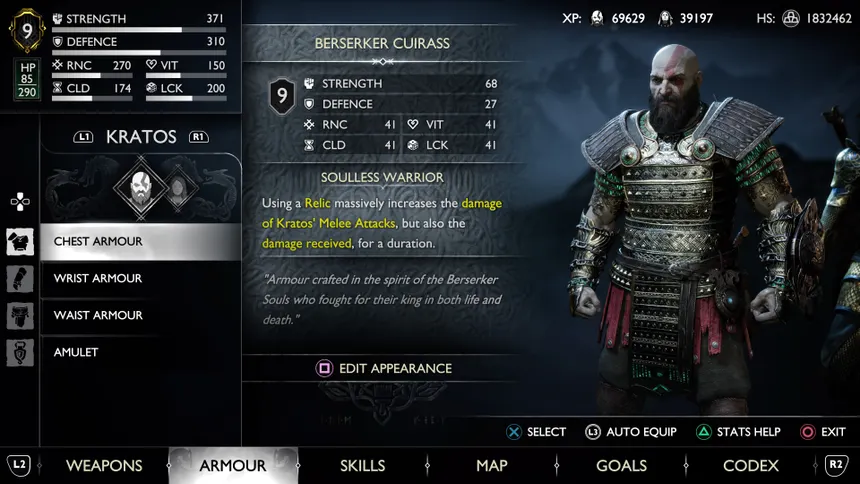 Berserker Cuirass - God of War Ragnarok