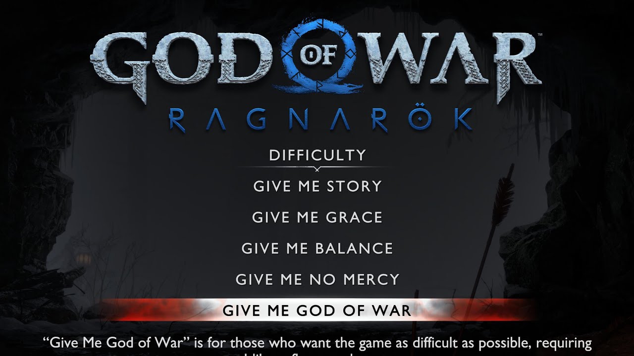 god of war ragnarok pc difficulty settings