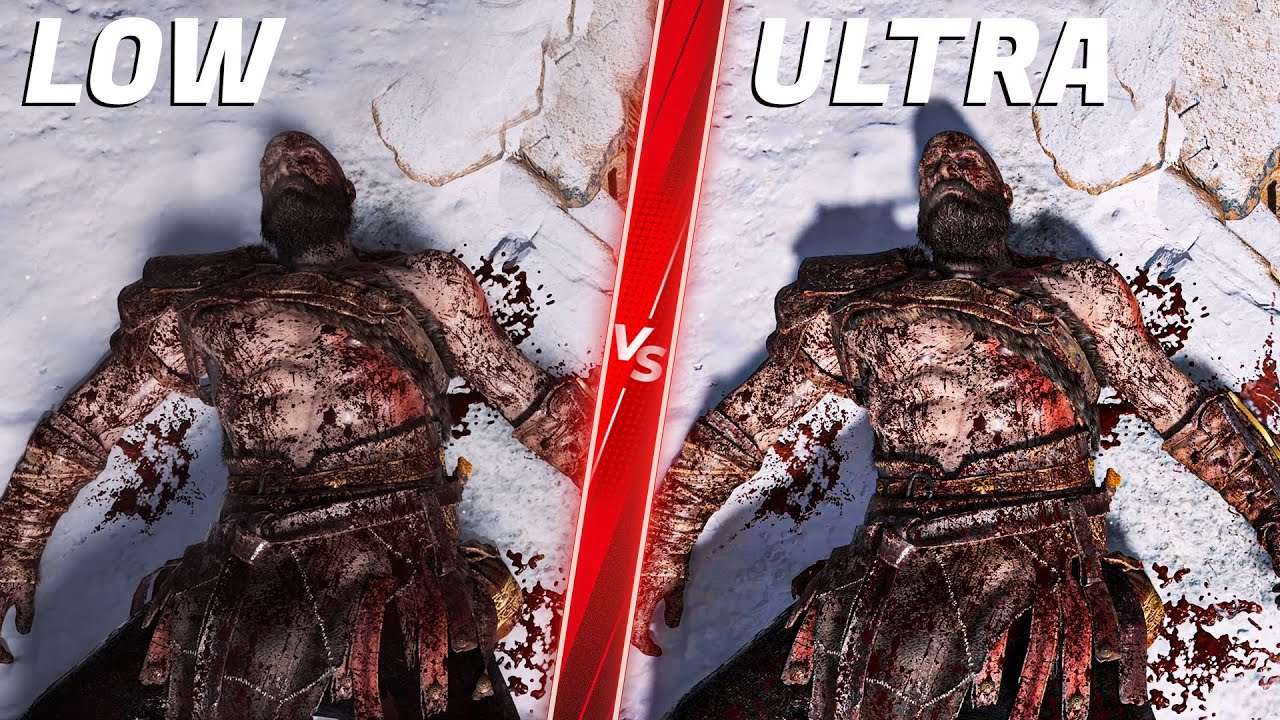 god of war ragnarok pc ultra vs low