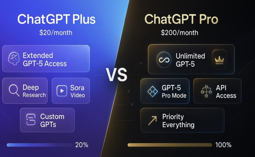 ChatGPT Pro vs ChatGPT Plus