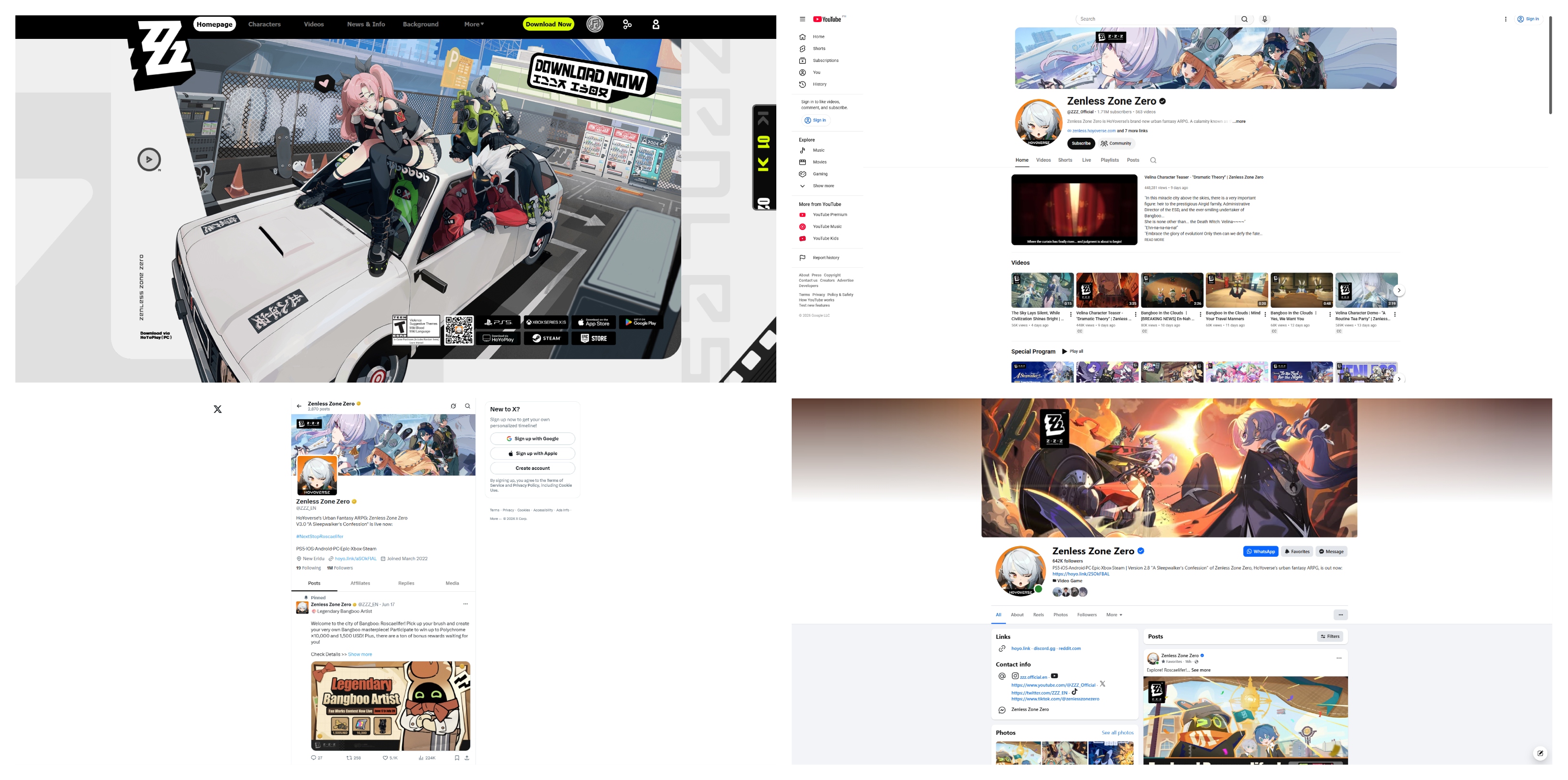 zzz official channels