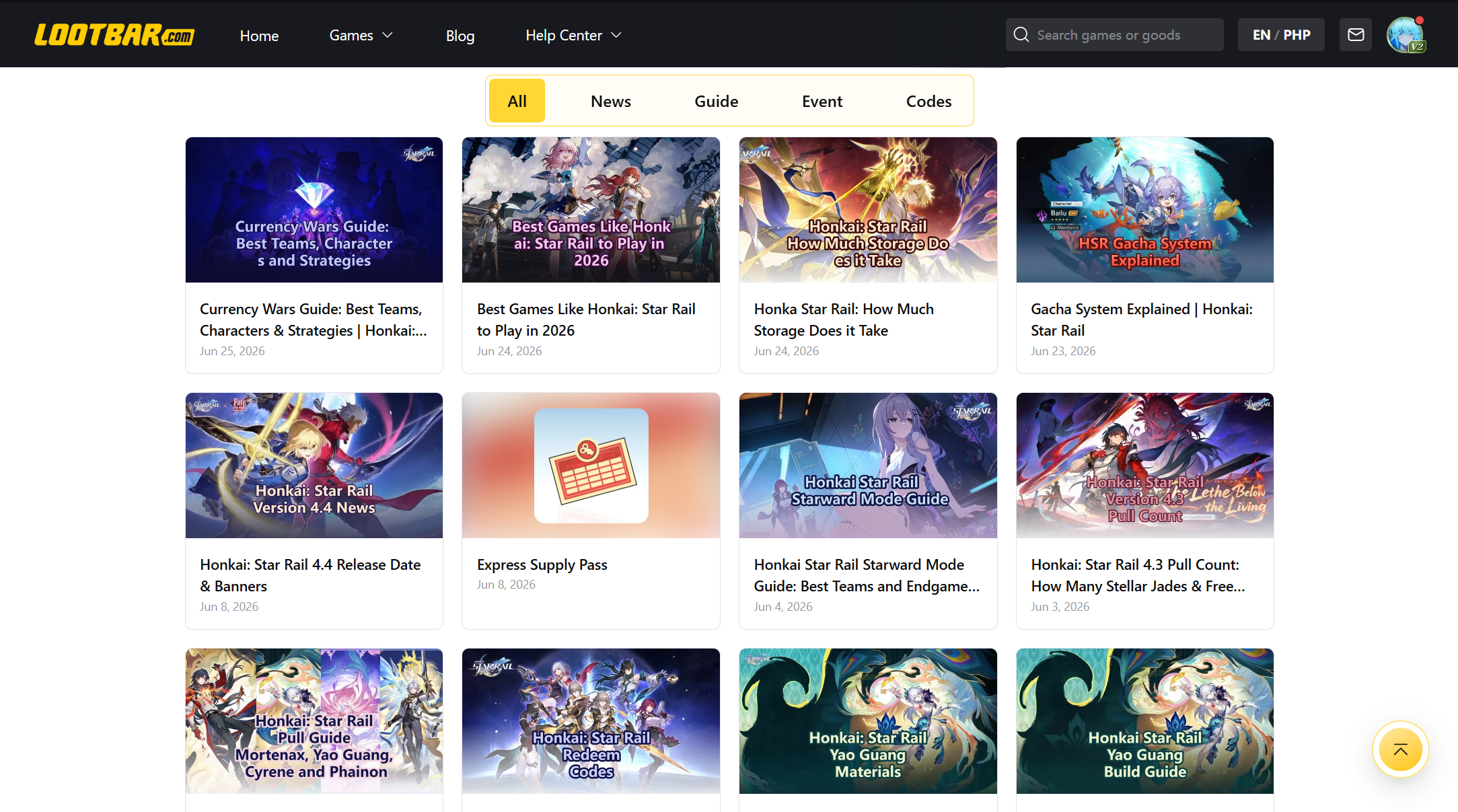 LootBar Honkai: Star Rail Hub Guides