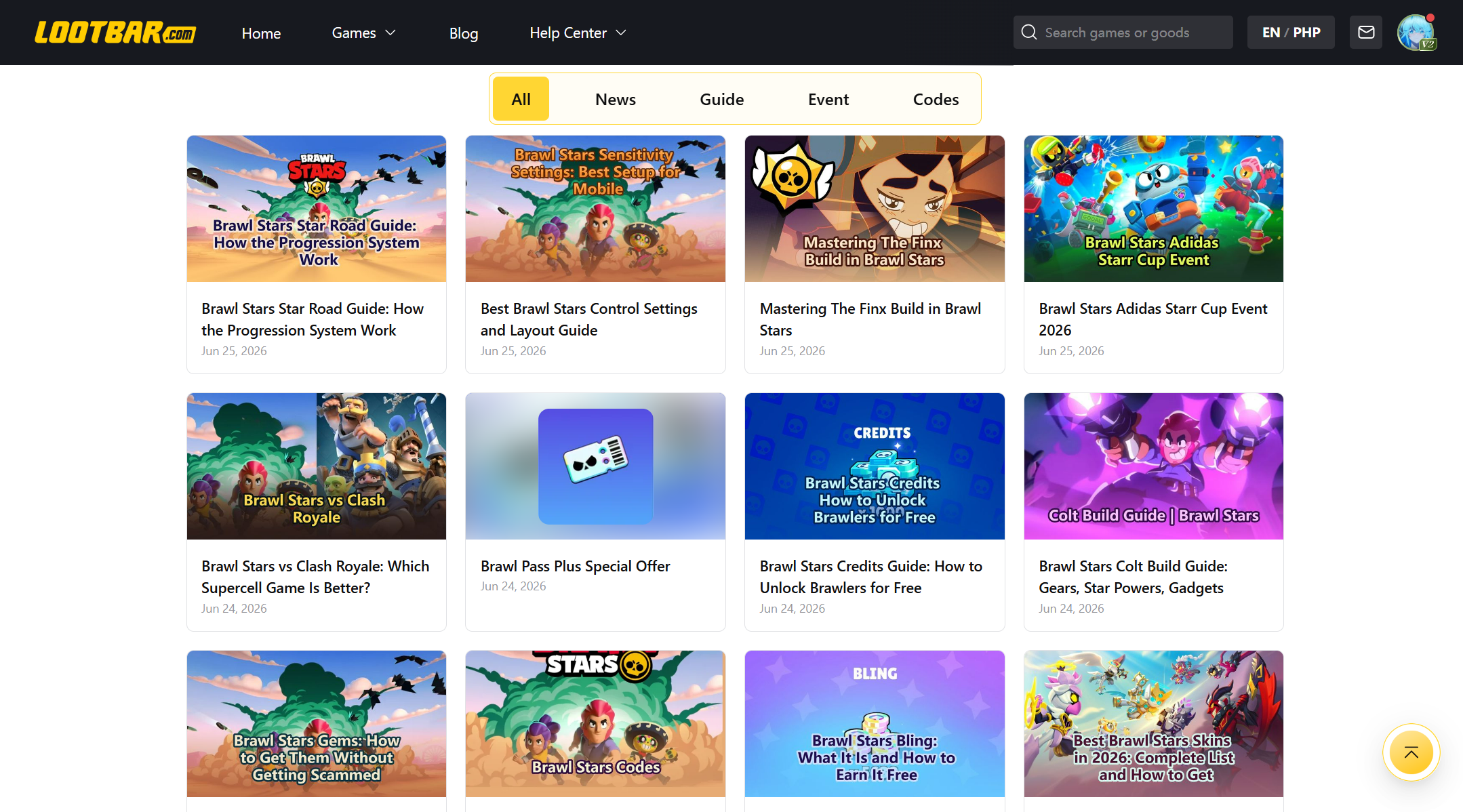 LootBar — Brawl Stars Hub Guides