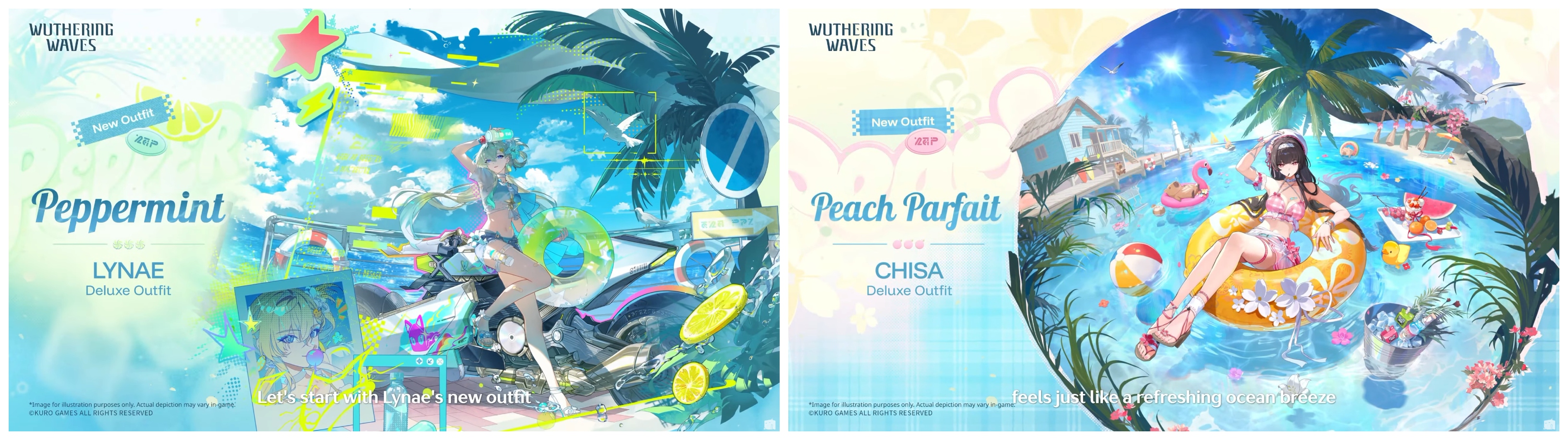 wuwa 3.5 summer skins image