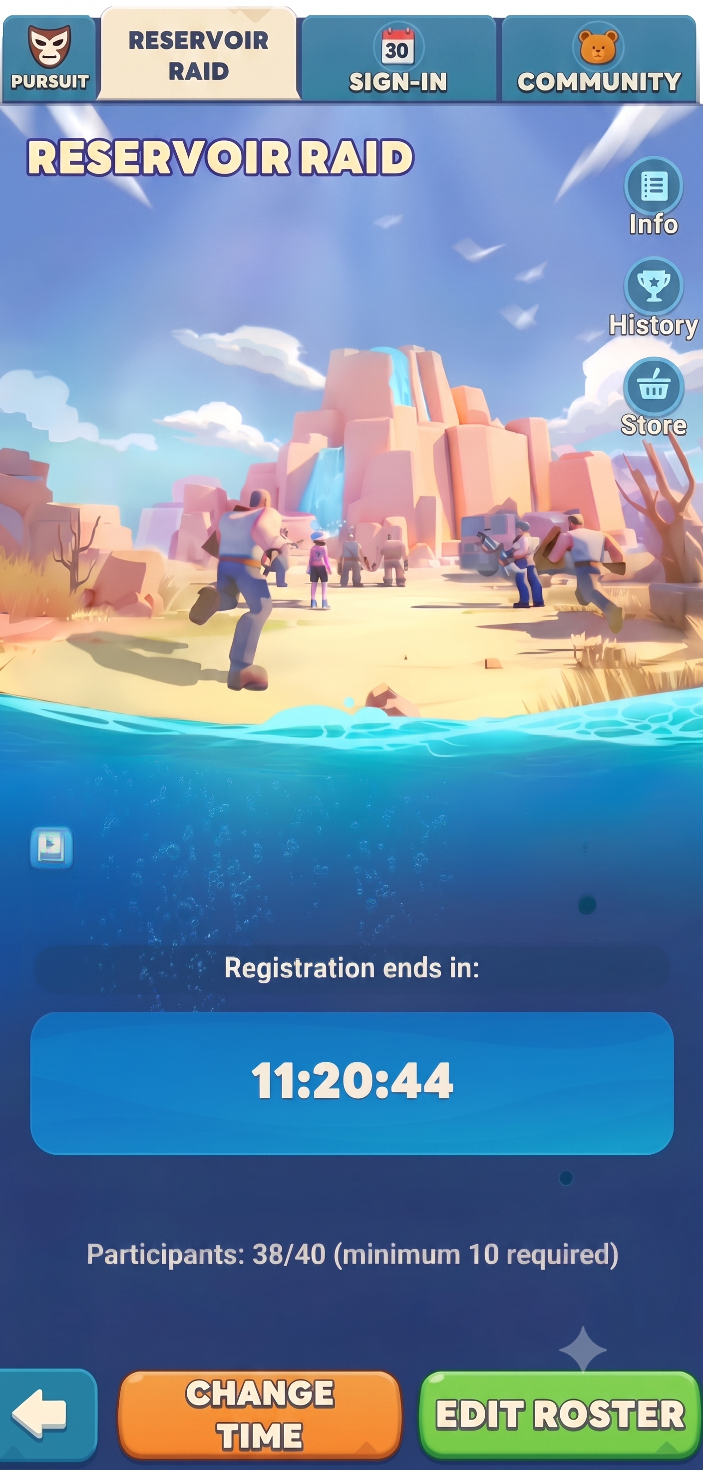 Reservoir Raid Event