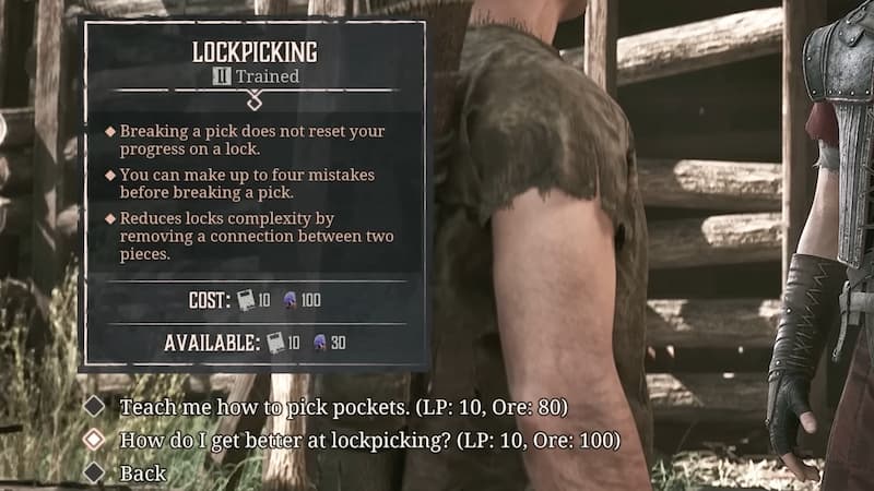 Gothic 1 remake lockpicking training