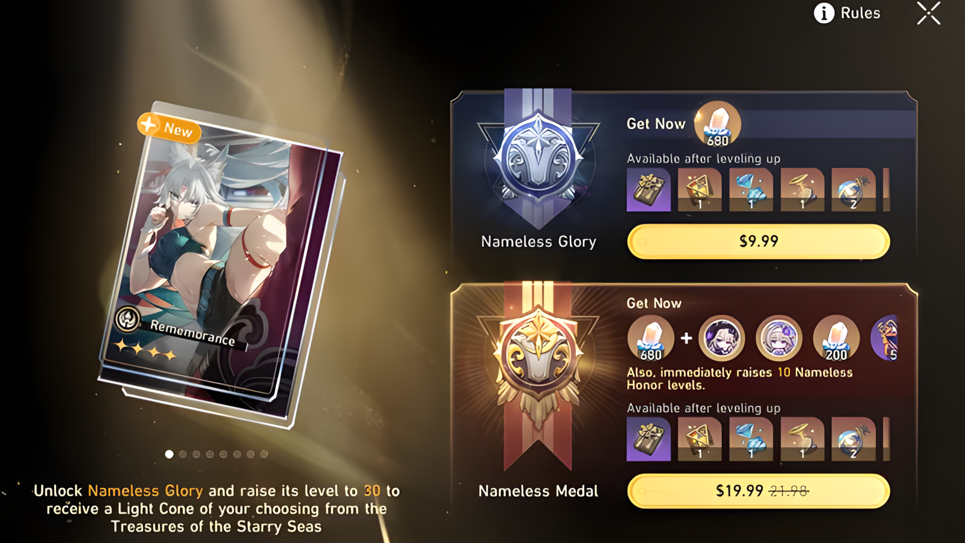 HSR Nameless Glory