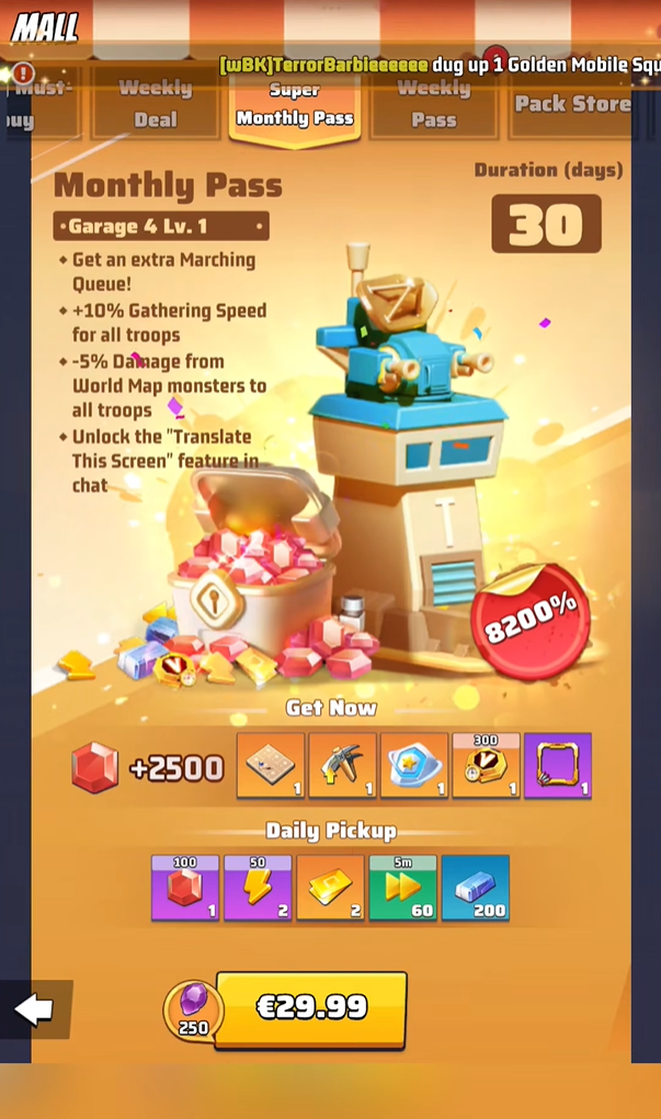 Buy the Super Monthly Pass