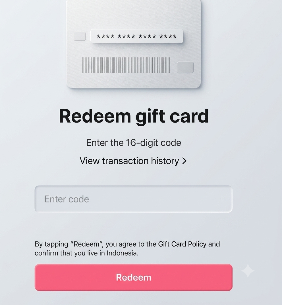 Redeem Your TikTok Gift Card