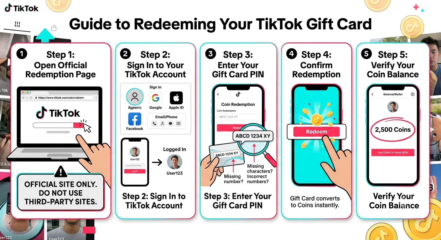 How to Redeem a TikTok Gift Card