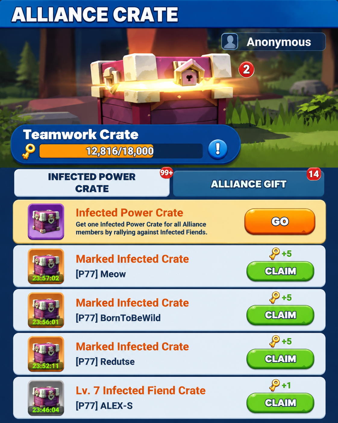 Join an active Alliance in Tiles Survive